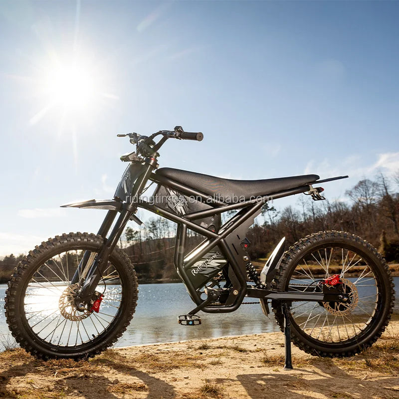 Ridingtimes GT73 Electric Dirt Ebike USA CA EU Warehouse High Speed Fat Tire Off Road Electric Mountain Trail Bike 2400w Motor