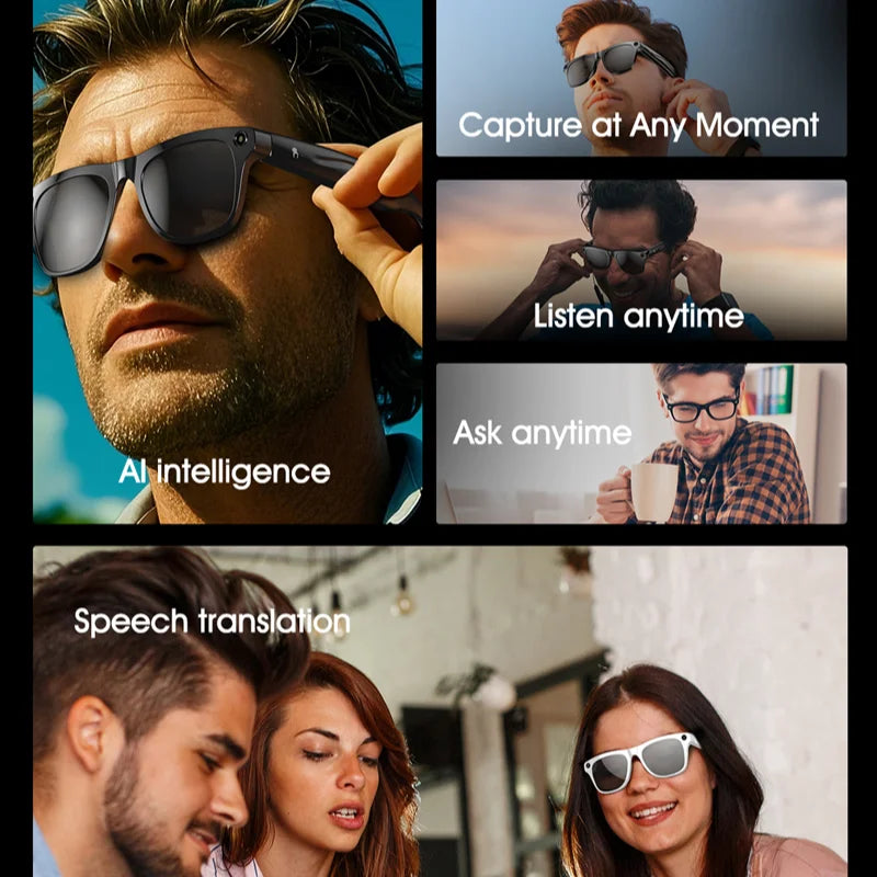 Xiaomi AI Smart Glasses Chat GPT 4K HD Camera Glasses Bluetooth Call 260Mah Battery Voice Assistant Navigation Waterproof